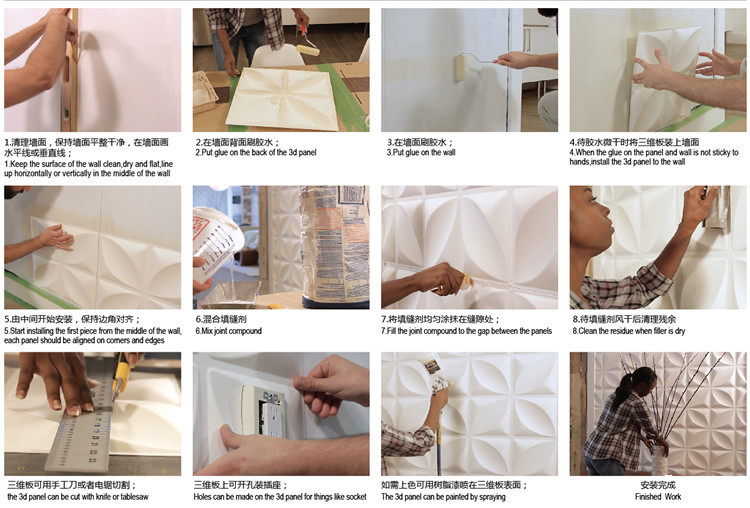 Pvc Panel Background - Panel Dinding Dekoratif Ubin Plastik Diamond
