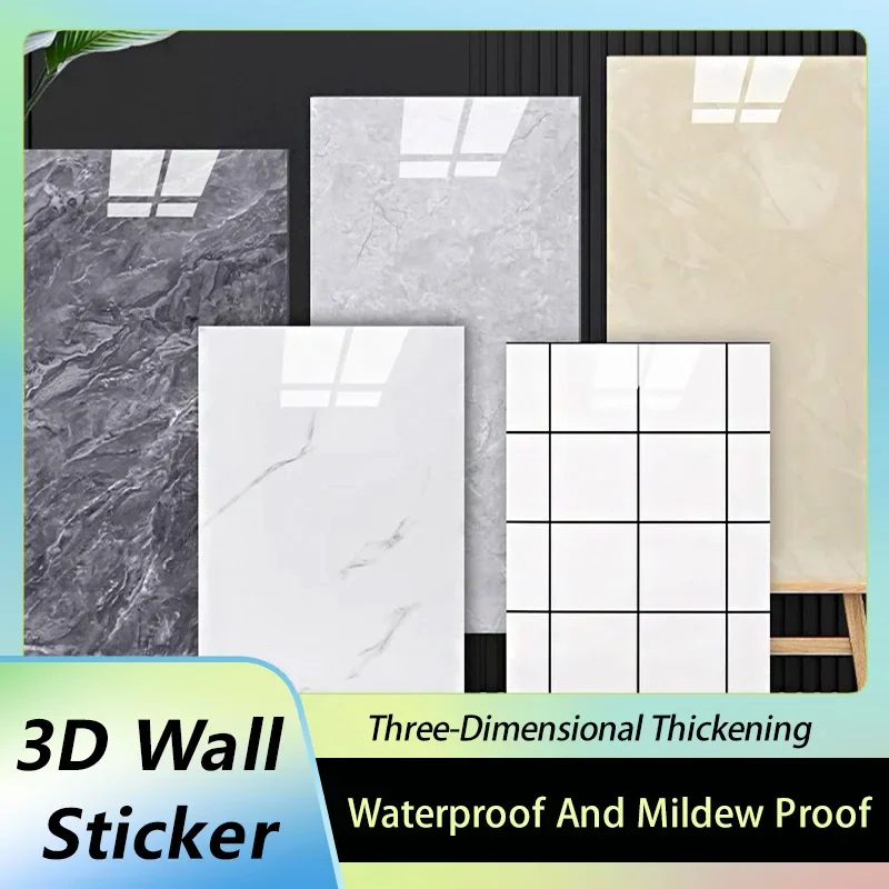 Stiker Dinding Ubin Marmer Imi - Pvc Panel Background ulasan dan harga