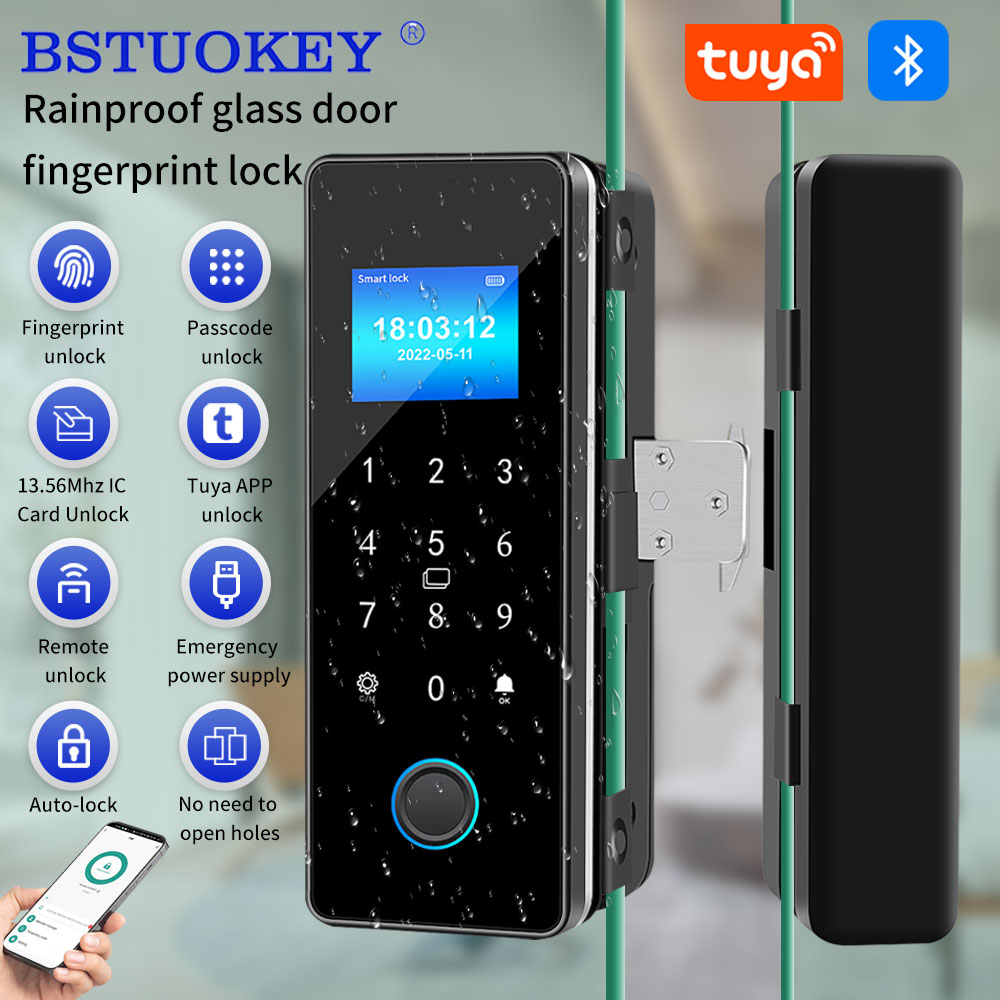 Kunci pintu kaca Tuya, kunci p - Glass Door Hinge ulasan dan harga