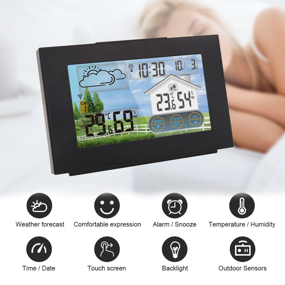 Jam cuaca nirkabel, stasiun cu - Digital Hygrometer Probe ulasan dan harga
